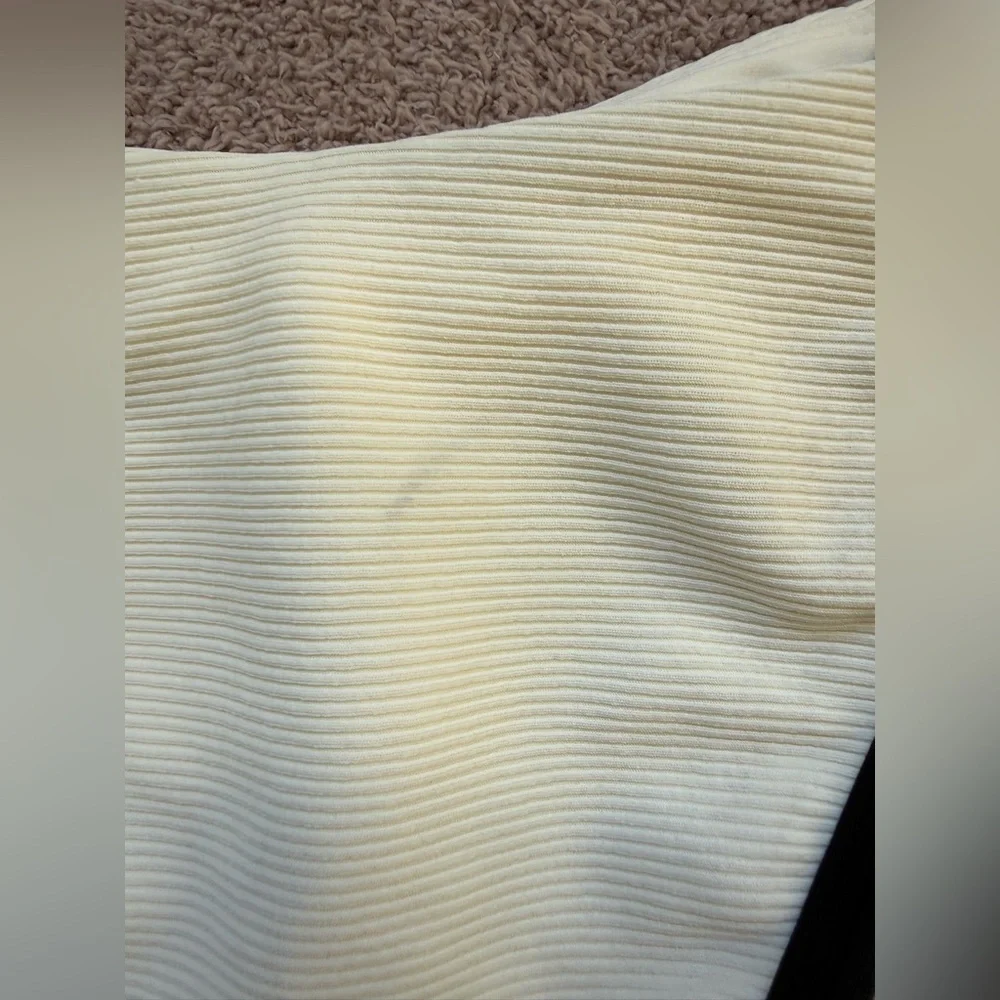 NEW - L*SPACE - Ribbed Jay Bikini BITSY Bottom - CREAM/BLACK - Picture 6 of 6